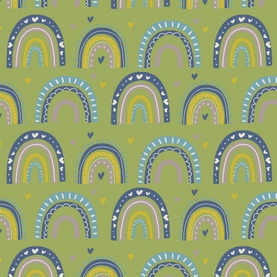 OVER THE RAINBOW :: GREEN | OVER THE RAINBOW | FABRICART