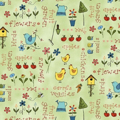 Backyard Happenings | Words - Green | Henry Glass