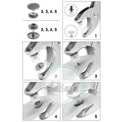 Molas de Pressão de Plástico "Color Snaps" | Estrela | Prym