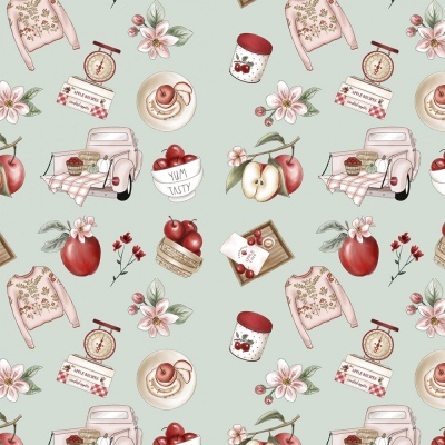 Red Blossom | Apples Recipes | Fabricart
