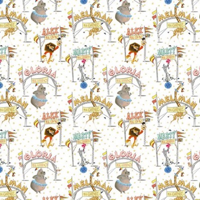 Fat Quarter | Madagáscar - Circus | Branco