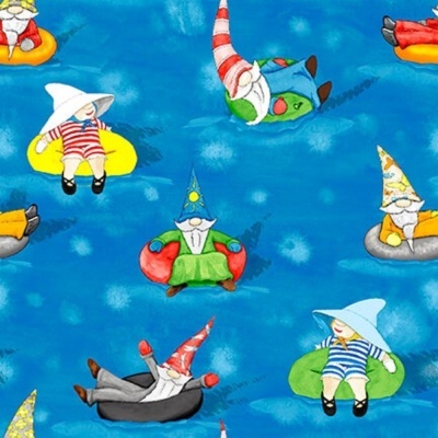 Fat Quarter - Hangin’ With My Gnomies | Gnomes in Waterpark | Blank Quilting
