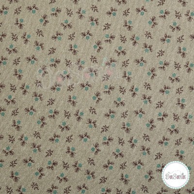 FLORES :: FUNDO CINZA | TECIDO JAPONÊS | DAIWABO-TEX