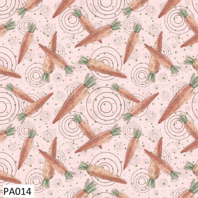 Mini Cenouras Fundo Rosa| Fuxicos e Fricotes