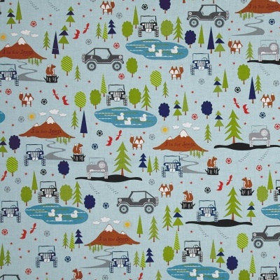 J is for Jeep - Blue | Riley Blake Designs