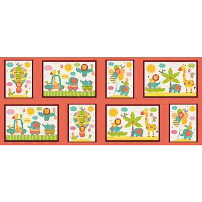 Painel Selva Colorida | Fabricart