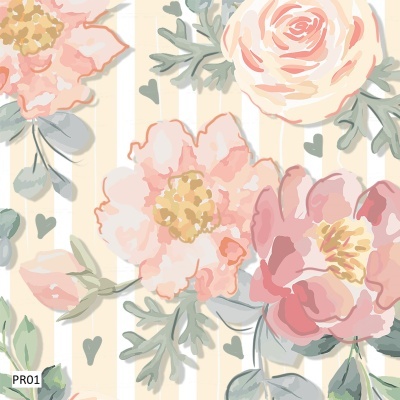 Floral Salmão - Veneza | Fuxicos e Fricotes