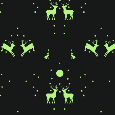 Mirrored Woodland - Nighttime *Glow In The Dark* | Lewis And Irene