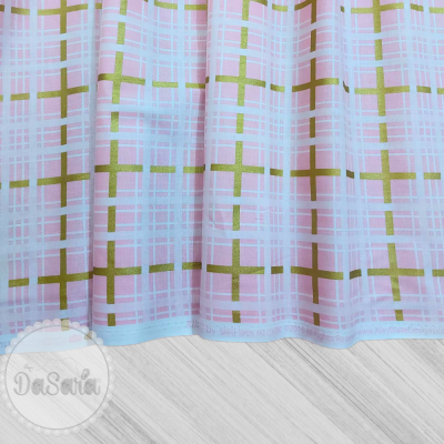 Plaid Pink Metallic | Riley Blake Designs