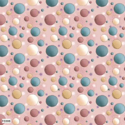 Felicidade | Bolas - Fundo Rosa | Fuxicos e Fricotes