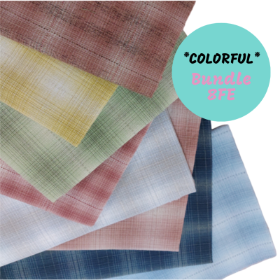 Bundle *Colorful* - 8 Fat Eighth | Tramado Japonês