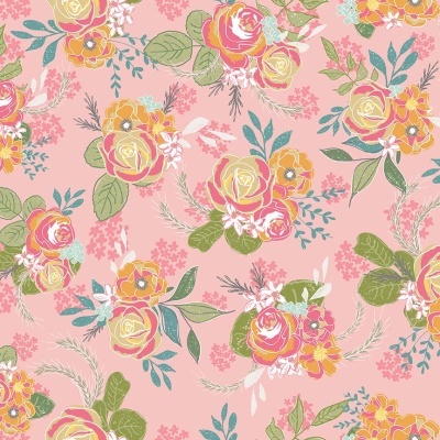 Grandale Big Floral - Pink | Riley Blake Designs