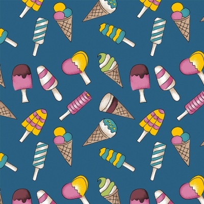 MINI SORVETES :: AZUL | FOFURICES | FABRICART