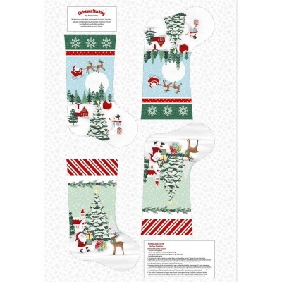 Peace and Goodwill | Christmas Stocking | Studio e Fabrics
