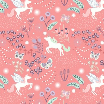 FAIRY NIGHTS :: UNICORN MEADOW | PEACHY PINK