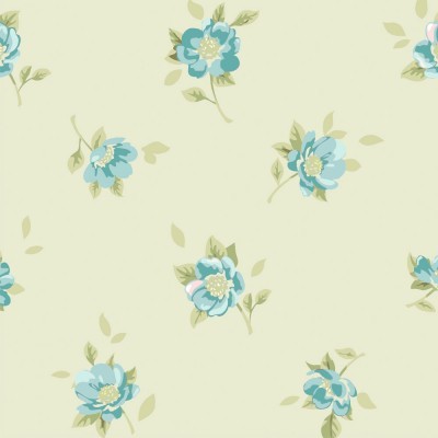 MINI FLOR | CREME AZUL