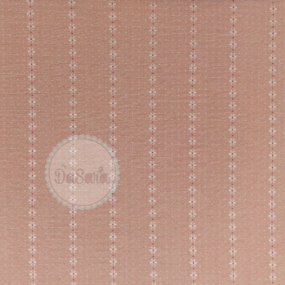 Tramado Japonês | Flores Bordadas | Rosa Velho