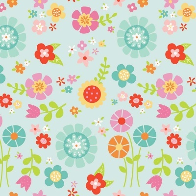 Bloom Where You're Planted - Aqua | Riley Blake Designs