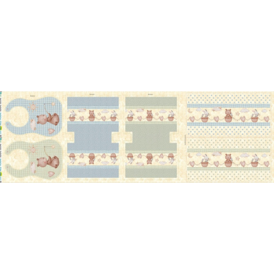 Painel Necessaire e Babete - Azul | Denise Sá