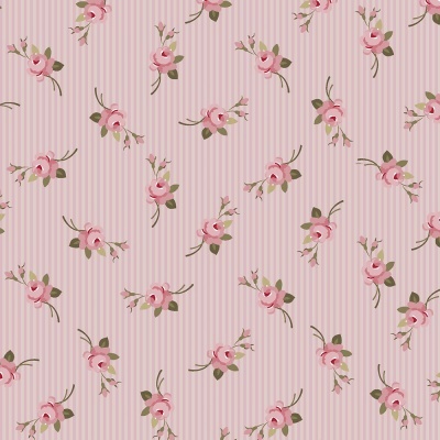 Exuberance | Botão Listrado :: Rosa | Fabricart