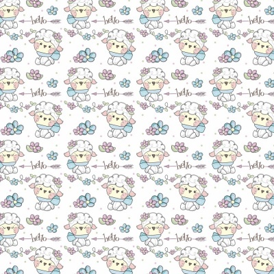 Animalistic :: Carneirinhos com Flor| Fabricart