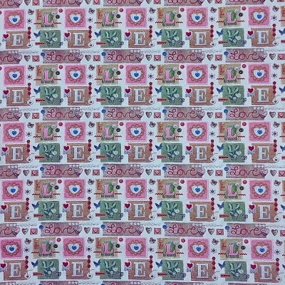 Tecido de Algodão "Love"
