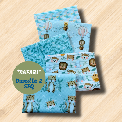 Bundle 2 "SAFARI" - 5 FQ | Fuxicos e Fricotes