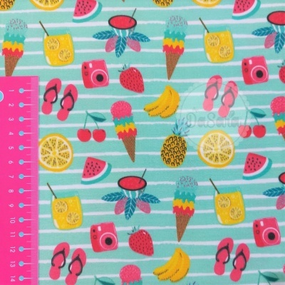 Fat Quarter - Fruity Summer | It´s Summer Time | Wish Fabrics