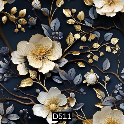 3D - Glamour | Marinho | Fabricart