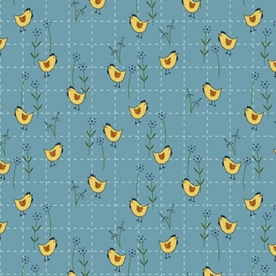 Backyard Happenings | Chicken - Light Blue | Henry Glass