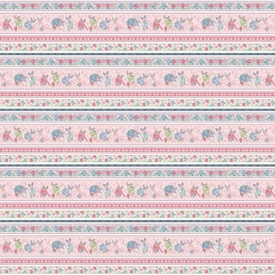 Fancy Cats | Border Stripe | Studio E Fabrics
