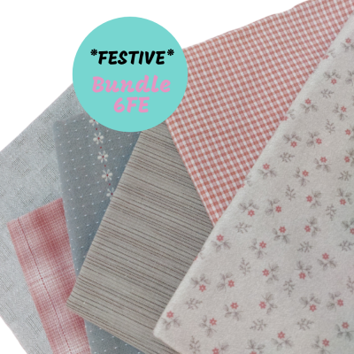 Bundle *Festive* - 6 Fat Eighth | Tramado Japonês