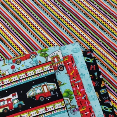 Diagonal Stripe - Multi | Roamin' Holiday | Studio e Fabrics