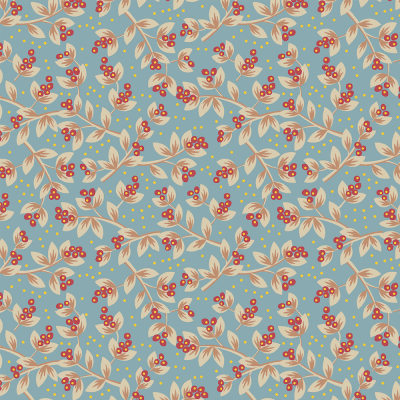 Floral Jacobean | Sementes Jacobean :: Acqua Vermelho | Fabricart