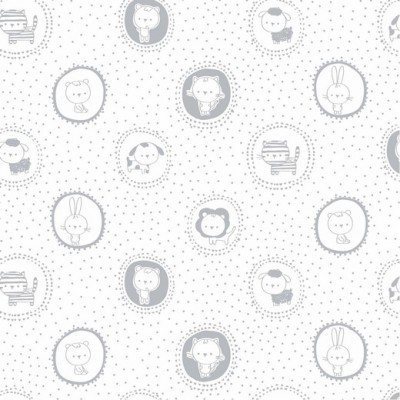 SWEET ANIMALS :: MOLDURAS | BRANCO & CINZA | POPPY