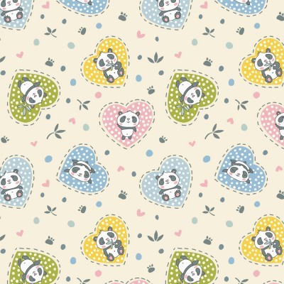 PANDA NO CORAÇÃO | PANDINHAS | FABRICART