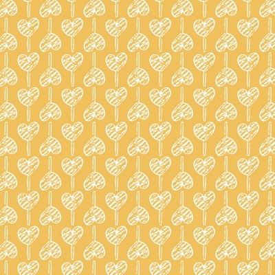 Pirulito de Corações | Amarelo | Basics & Colors | Fabricart