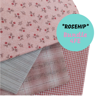 Bundle *Rosehip* - 4 Fat Eighth | Tramado Japonês