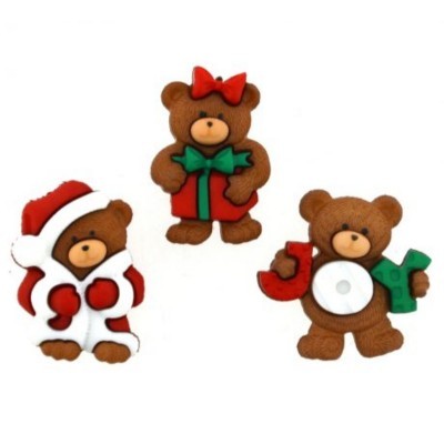 CONJUNTO DE BOTÕES | A BEARY MERRY CHRISTMAS