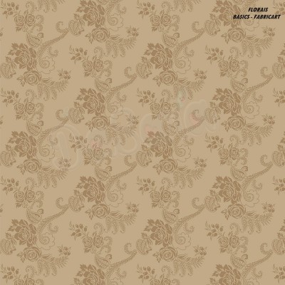 FLORES COM RAMOS  :: CAFÉ COM LEITE | BASICS | FABRICART