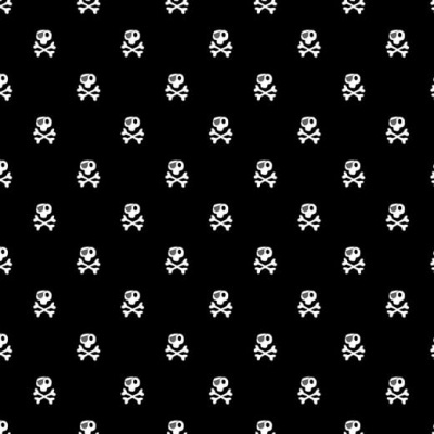 Pirates | Skulls | Black | Poppy Fabrics