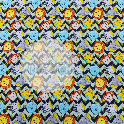 Chevron Azul e Verde Água :: Safari Baby | Igaratinga