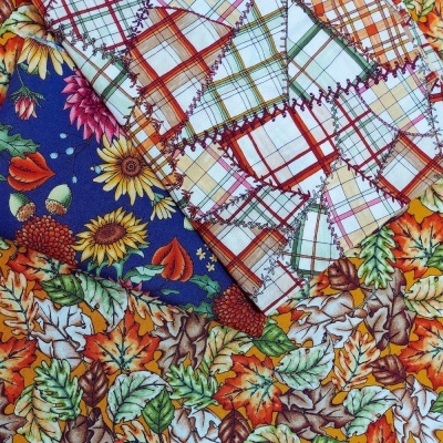 Fat Quarter | Sweater Weather | Leaves - Orange | Maywood Studio