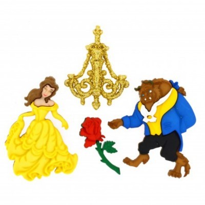 CONJUNTO DE BOTÕES | BEAUTY AND THE BEAST