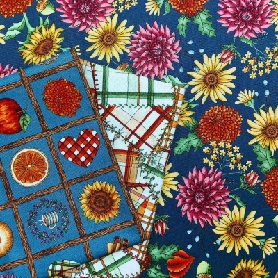 Sweater Weather | Flowers - Blue | Maywood Studio