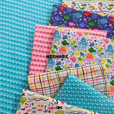 Bundle "Mermaids" - 9 FQ | Fabricart