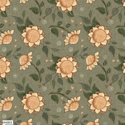 Girassóis - Fundo Verde | Fuxicos e Fricotes