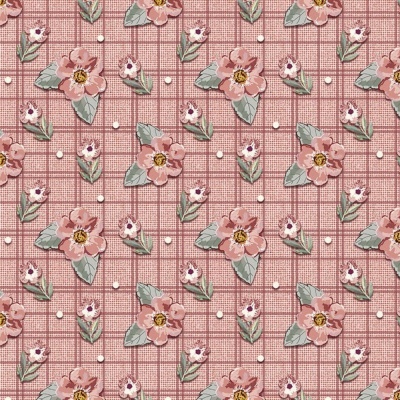 Requinte | Mini Floral Rosa | Fuxicos e Fricotes