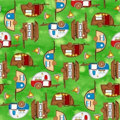 Fat Quarter - Hangin’ With My Gnomies | Campers | Blank Quilting