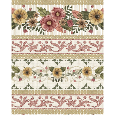 Barrado Floral Country | Fuxicos e Fricotes Barrado Floral Country | Fuxicos e Fricotes